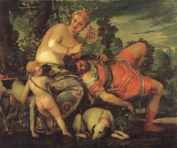 VERONESE (Paolo Caliari) Venus and Adonis Germany oil painting art